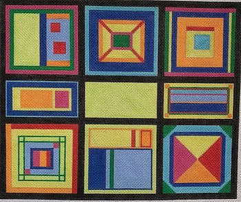 GEOMETRIC SQUARES TALLIS by Patti Mann Stitch Guide PM22134sg