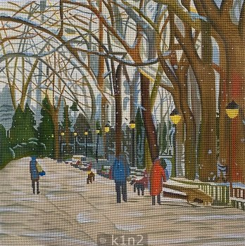 PM5633 WALKING IN THE PARK by Patti Mann