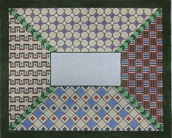 PM7598 EARTHTONES GEOMETRIC TALLIS by Patti Mann