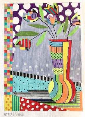 PMcL 491 STRIPED VASE by Penny Macleod