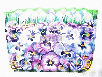 POIAF102-MINI PANSY BASKET by Point Of It All