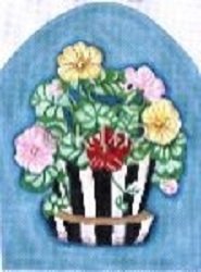 PPA216-FLOWERS ON TEAL by Patty Paints