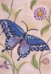 PRSWH653-BLUE AND YELLOW BUTTERFLIES by Princely