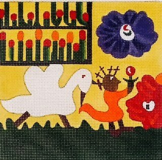 QSCH07 SMALL GOOSE GIRL by Clementine Hunter