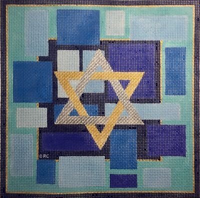 RCHO1639 BLUE TEFILLIN BAG #1 by Ray Crawford