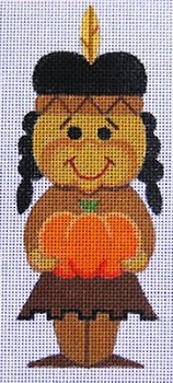 RCHO394-NATIVE AMERICAN GIRL by Ray Crawford