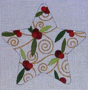 RCHO713-HOLLY BERRY STAR by Ray Crawford