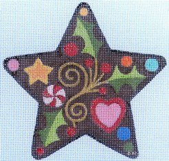 RCHO736-GINGERBREAD STAR by Ray Crawford