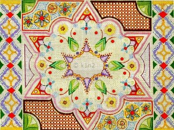 Girl's Yellow Purple Tallis by Rishfeld Designs-RISHAR105