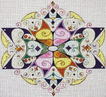 Purple Green Tallis or Picture Judaica by Rishfeld-RISHAR108