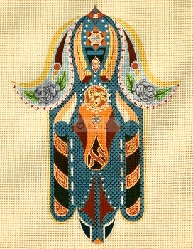 LARGE HAMSA by Adam Rhine STITCH GUIDE ONLY RISHAR129SG