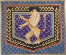 Lion Purple Blue Tallis Bag Judaica by Rishfeld-RISHJJ117