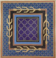 Lion Purple Blue Tefillin Bag Judaica by Rishfeld-RISHJJ118