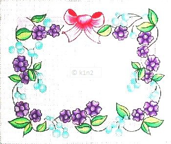 Ribbon Flower Tallit Bag Judaica by Rishfeld-RISHP102