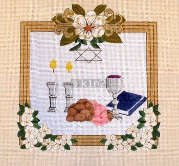 Challah Cover Brown Border Judaica by Rishfeld-RISHWP101