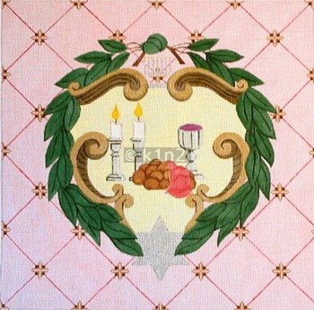 Challah Cover Pink Trellis Judaica by Rishfeld-RISHWP103