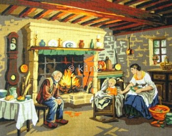 RP132037-Family in Cottage by Royal Paris