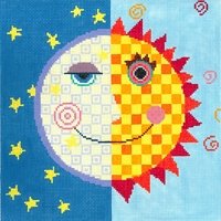SG13104-MOON AND SUN Saying by Sandra Gilmore