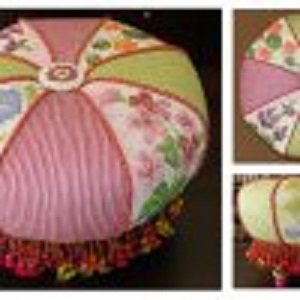 SG14269 FLORAL TUFFET by Sandra Gilmore