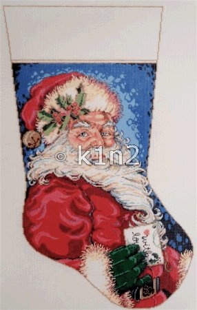 SG16133-JOLLY STOCKING by Sandra Gilmore