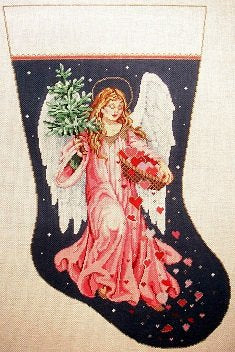 SG16073 GIFT OF LOVE CHRISTMAS STOCKING by Sandra Gilmore