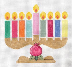 SG181022-HANUKKIAH by Sandra Gilmore