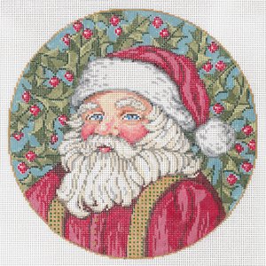 SG181057-OL' BLUE EYES SANTA ORNAMENT by Sandra Gilmore