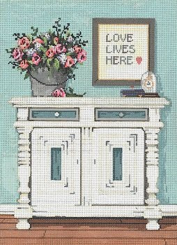 LOVE LIVES HERE by Sandra Gilmore STITCH GUIDE SG181219sg