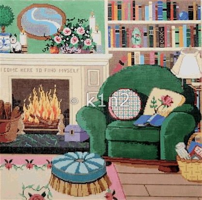 LIBRARY  by Sandra Gilmore STITCH GUIDE SG18129sg