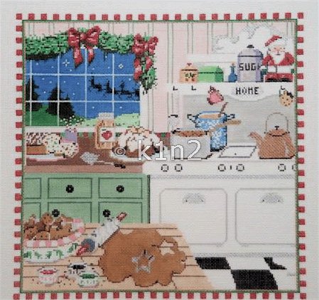 SG18161-CHRISTMAS KITCHEN by Sandra Gilmore