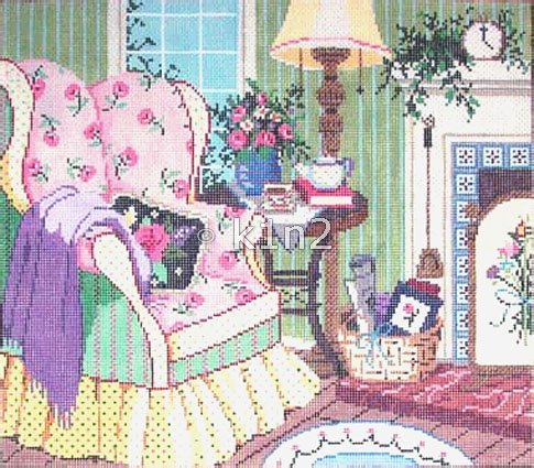 SG18215-TEA TIME WITH BUTTONS by Sandra Gilmore