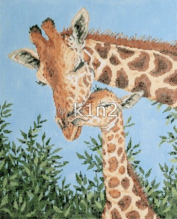 SG13542-13-LOVE LASTS LONG GIRAFFES 13CT by Sandra Gilmore