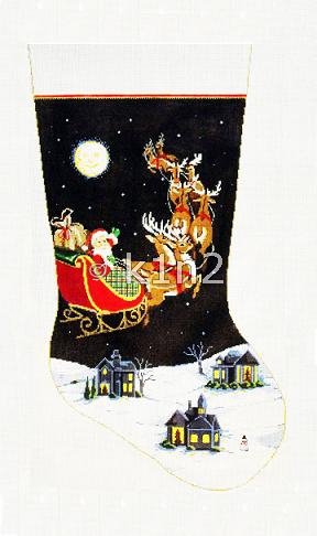 SG18828-DASH AWAY ALL STOCKING by Sandra Gilmore