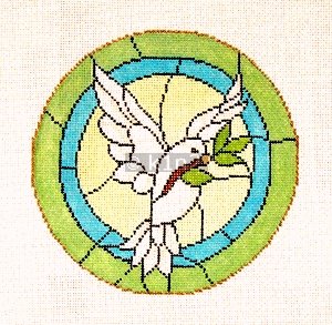 SG18868-DOVE ROUND by Sandra Gilmore