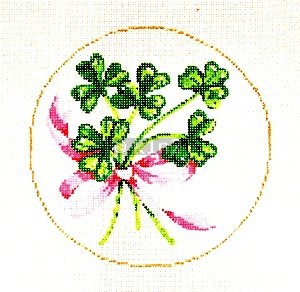 SG18869-SHAMROCKS ORNAMENT by Sandra Gilmore
