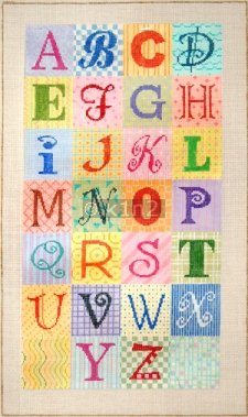 SG13875-ALPHABET 13 ct by Sandra Gilmore