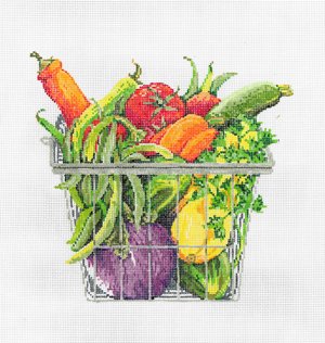 SG18885-BOUNTY VEGETABLES BASKET by Sandra Gilmore