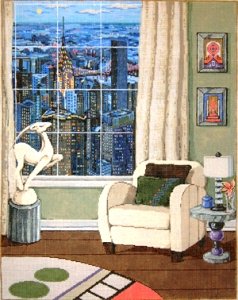 SG18892-MANHATTAN VIEW by Sandra Gilmore