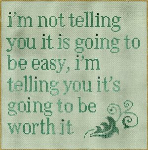 SG18938-WORTH Saying by Sandra Gilmore