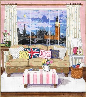 SG18950-VIEW OF LONDON by SANDRA GILMORE
