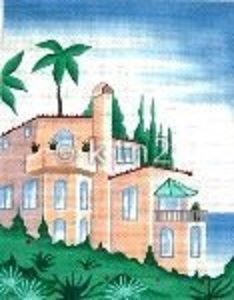 SH1719-PEACH STUCCO HOUSE by Shelbi