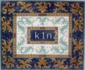 SH1794T-XL BLUE SQUARE IN SQUARE TALLIS BAG by Shelbi