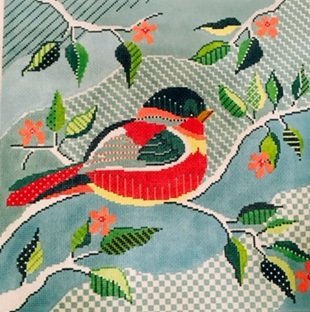 SHTRP141 RED BIRD by Shelly Tribbey