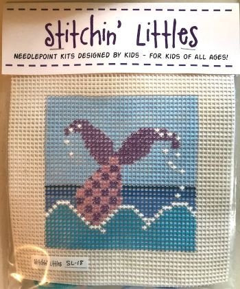 SL18 MERMAID SPLASH STITCHIN' LITTLES KIT  by Purple Palm Designs