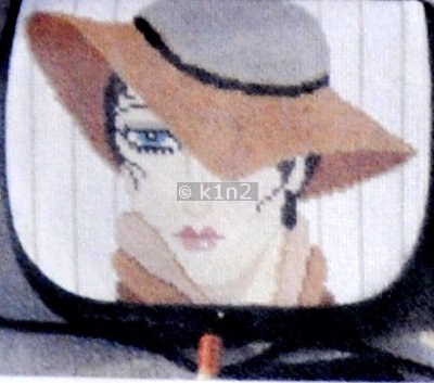 SOPB100-GREY HAT BLACK PURSE FLAP by Sophia Designs