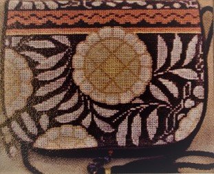 SOPB127 PHANTOM FLOWERS BLACK PURSE FLAP by Sophia Designs