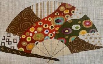 KLIMT GOLD STREAM FAN by Sophia Designs STITCH GUIDE SOPSC912sg
