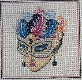 SOWHPSC509-MASK WITH FEATHER TOO by Sophia Designs