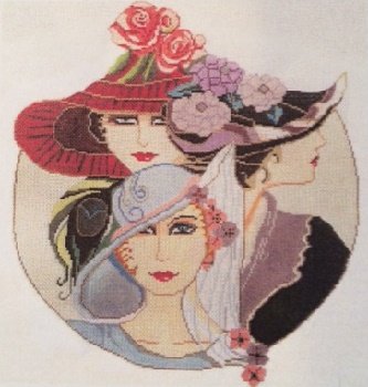 SOSB039-THREE VOGUE LADIES by Sophia Designs