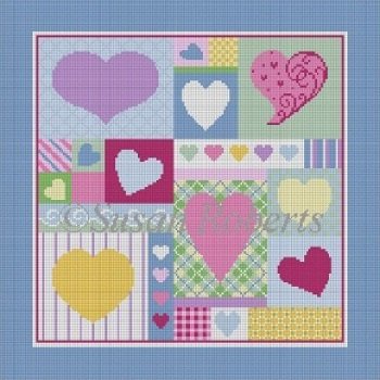SR1056 HEART PATCHWORK by Susan Roberts